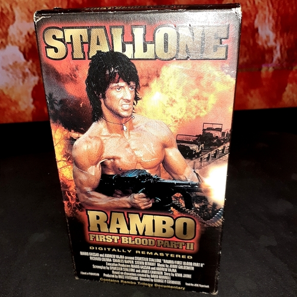 Rambo First Blood Part 2 VHS 1985 Stallone George Cosmatos Action Cult Artisan - Picture 3 of 10